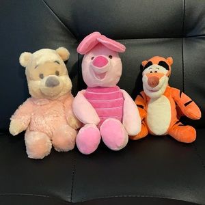 Disney Baby Plushes - Pooh, Piglet, Tigger